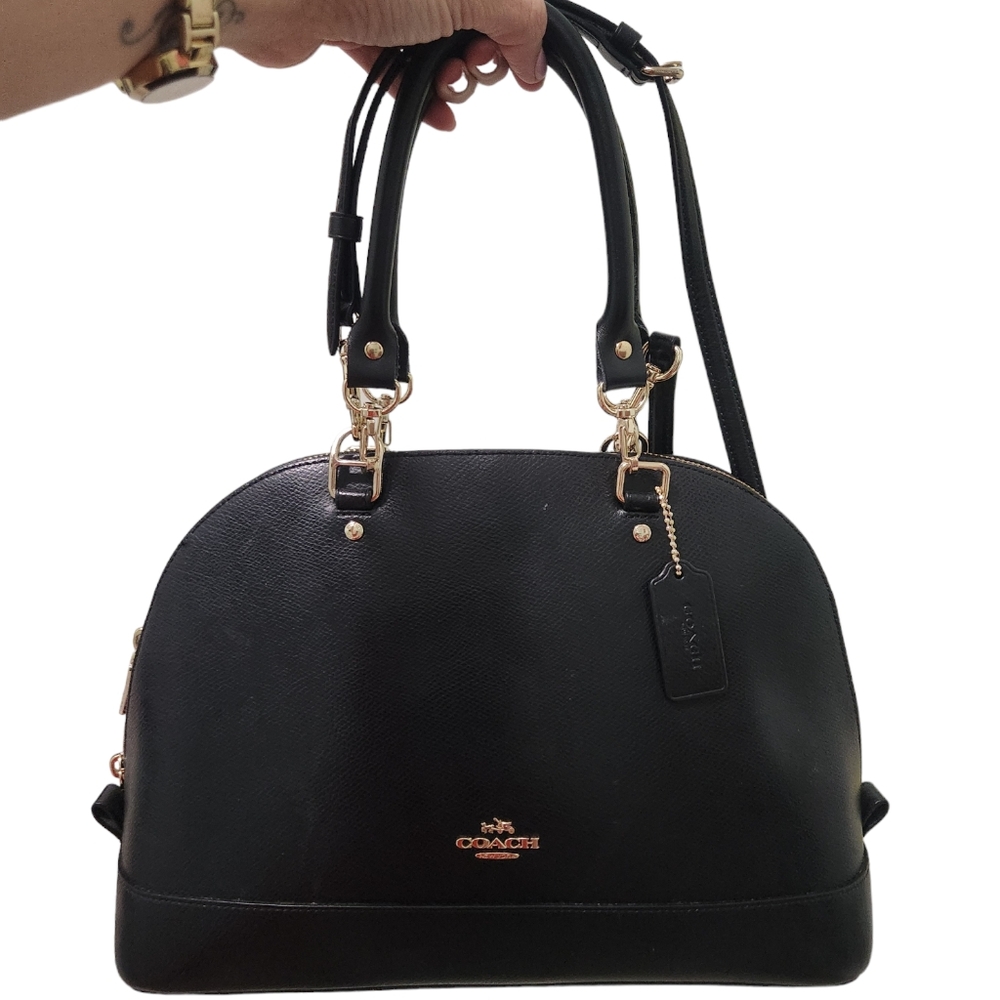 Coach Black leather Sierra satchel